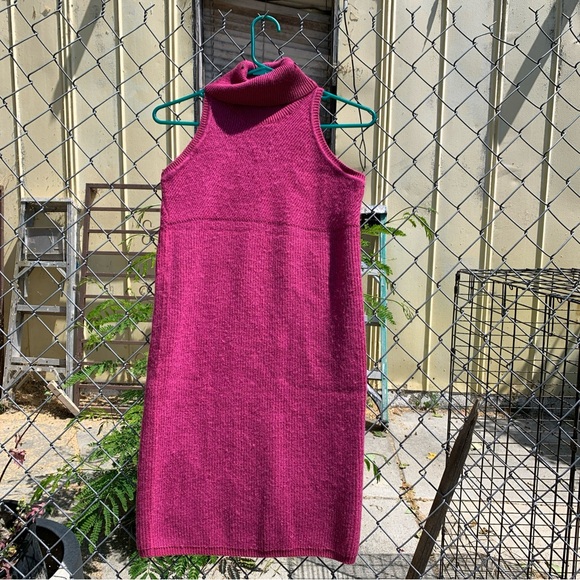 Versace Jeans Couture Dresses & Skirts - Vintage Versace Jeans Couture Ribbed Turtleneck Sleeveless Dress
